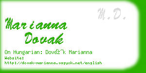 marianna dovak business card